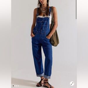 Free People We the Free Ziggy Overalls size small